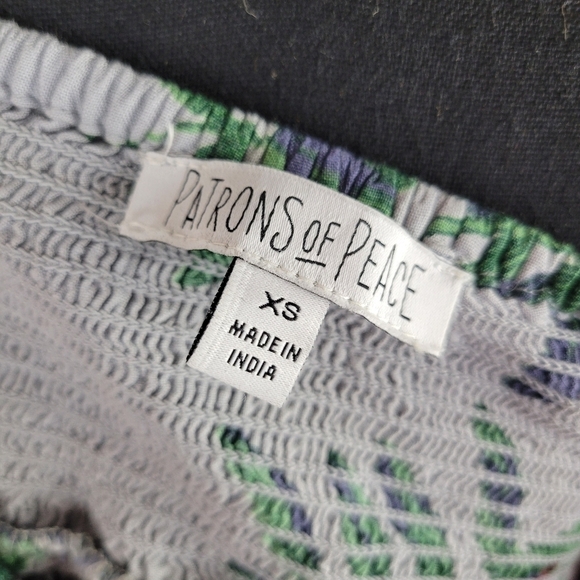 PATRONS OF PEICE FLORAL MAXI SKIRT Smocked Waist - Picture 3 of 9